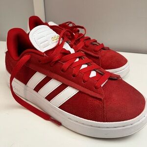 Adidas Trainers in Red and White